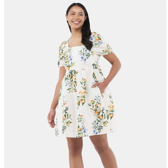 Dresses & Skirts - Floral Print White Dress